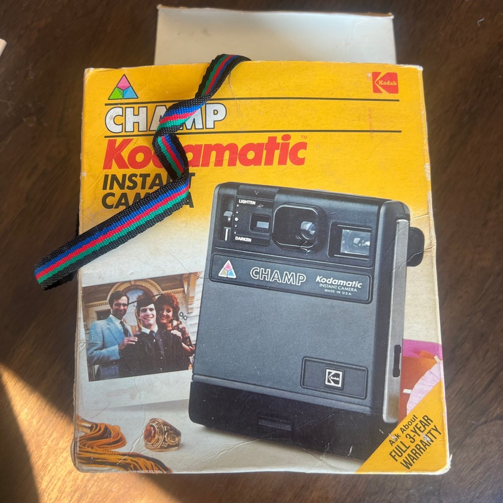 Kodak Kodamatic Champ Instant Camera Gray Vintage 1980s Retro Photography